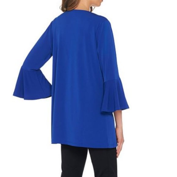 Susan Graver Liquid Knit Cardigan with Bell Sleeve - Picture 2 of 2